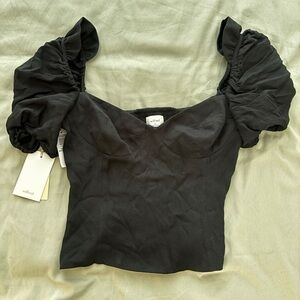 Aritzia Wilfred NEW Novella puff-sleeve blouse